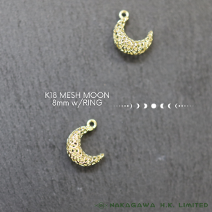 K18 MESH MOON 8mm w/RING